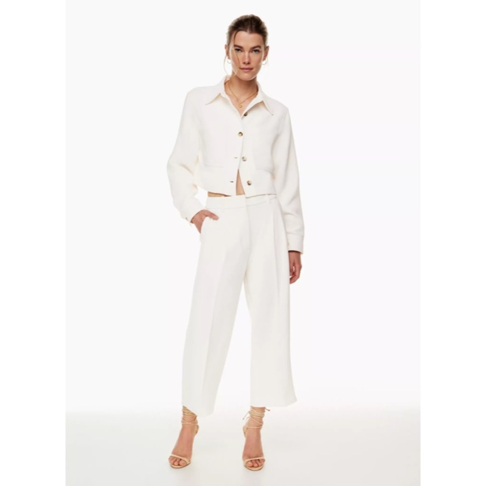 🆕 Aritzia Wilfred Effortless Cropped Pants in Light Birch